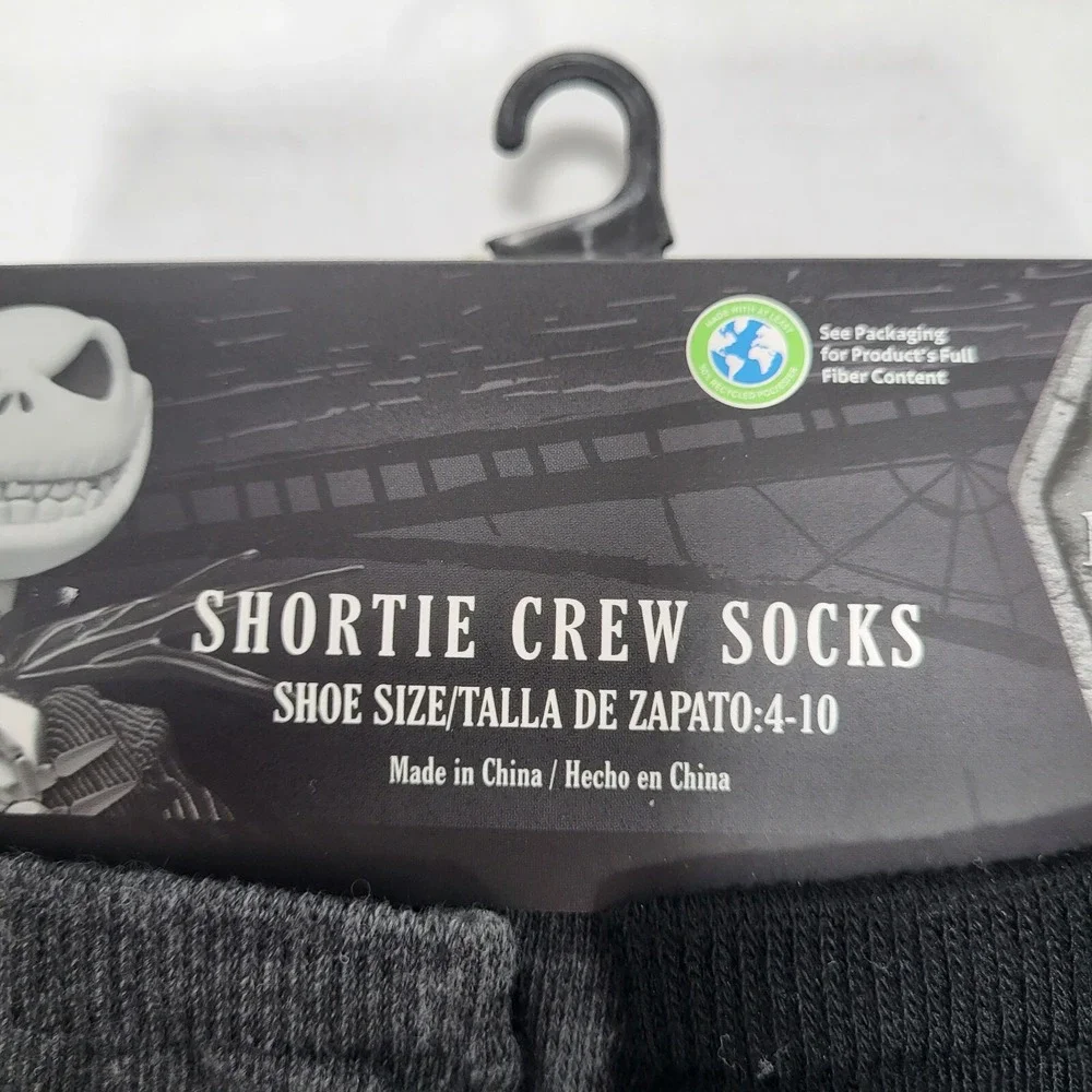 Nightmare Before Christmas 10 Pair Women's Shoe Size 4-10 Shortie Crew Socks‎